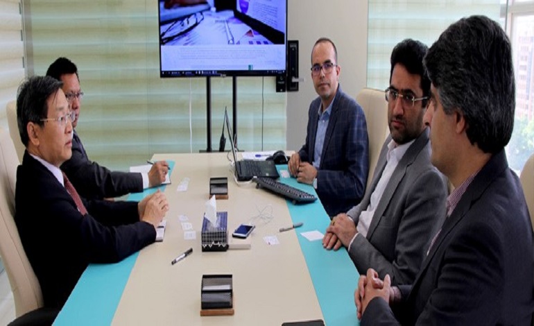 Commercial Counselor of the Chinese Embassy in Tehran, Wu Peimin, meeting with chief Officers of Iran National Innovation Fund (INIF)